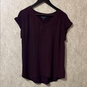 Express Burgundy Women's Top